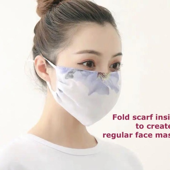 Acid Wash Scarf Mask GREY GRAY - Picture 4 of 11